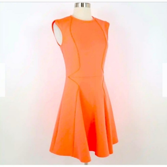 Ted Baker Neon Scuba Skater Dress - Picture 2 of 9